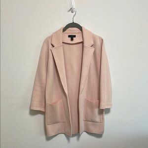 J. Crew Knit Sweater Blazer in Light Pink Size XXS